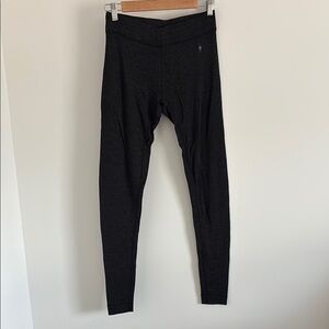 Smartwool Dark Grey 100% Merino Wool Baselayer Leggings